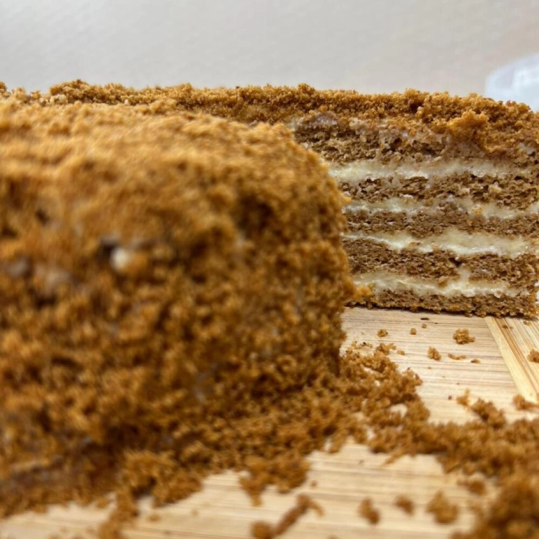 Торт "Медовик" от 1 кг без сахара, без глютена, без мёда 3